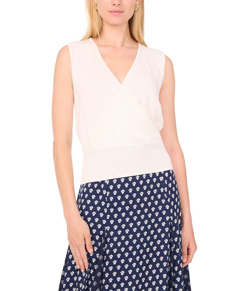 ワンステイト レディース トップス シャツ 1STATE Faux Wrap Top Antique White ホワイト