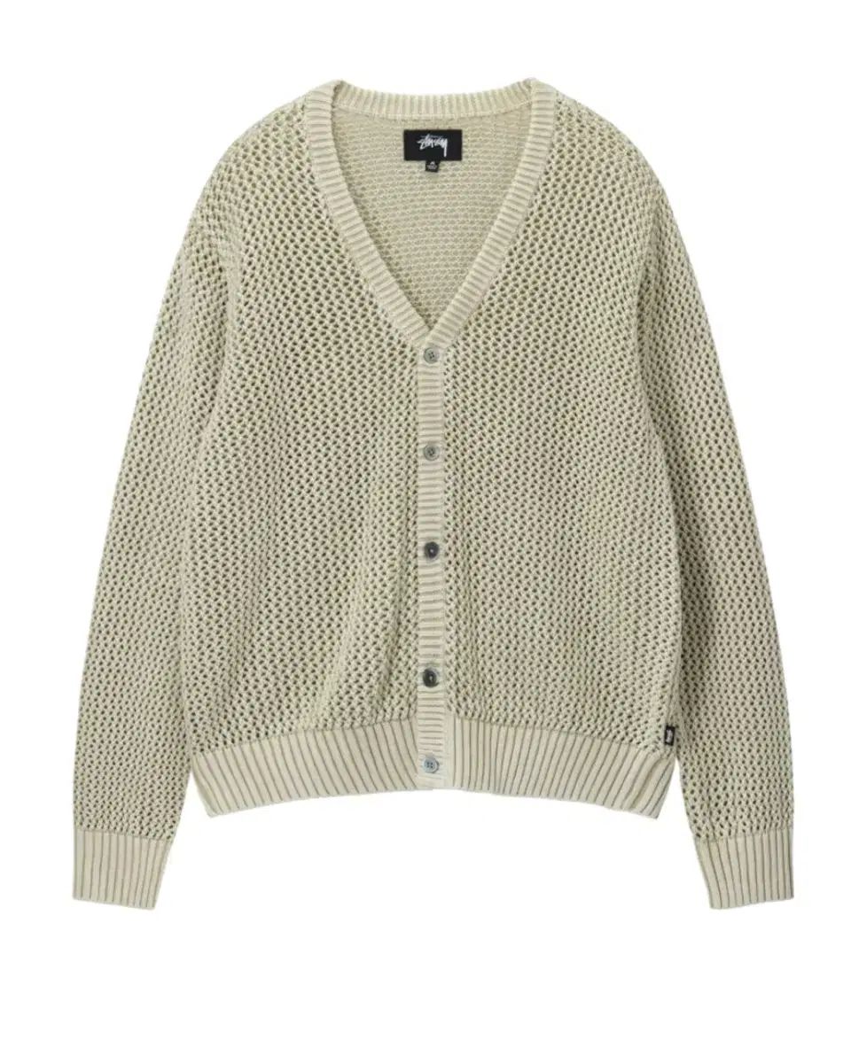 STUSSY ルーズゲージ カーディガン ナチュラル