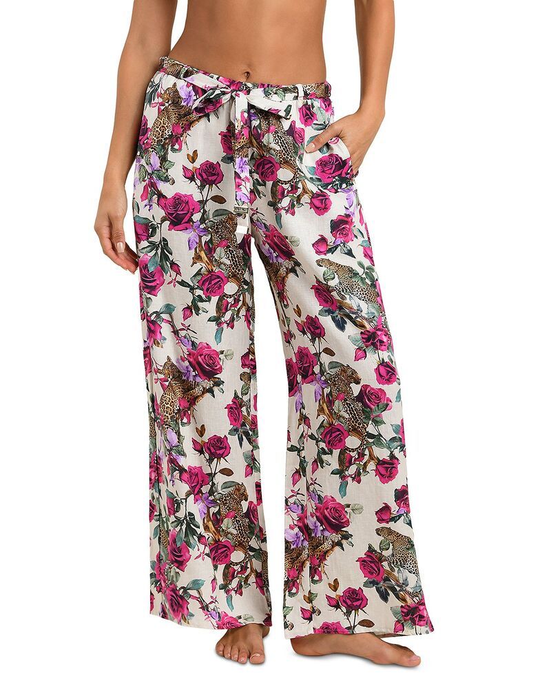ラジャンス レディース ボトムス カジュアルパンツ LAGENCE Geraldine Rose Leopard Jungle Swim CoverUpants Multi マルチカラー