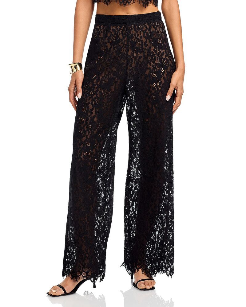 エーエフアールエム レディース ボトムス カジュアルパンツ レース AFRM Pamelace Pants Noir