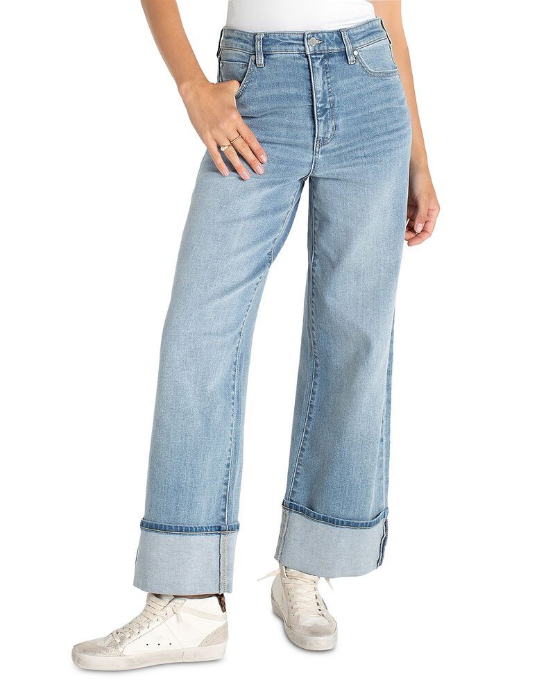リヴァプール ロサンゼルス レディース ボトムス デニムパンツ ジーンズ Liverpoolos Angeles Morgan High Rise Cuffed Wide Jeans in Rincon Beach Rincon Beach