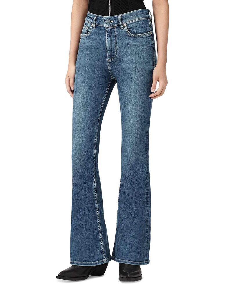 オールセインツ レディース ボトムス デニムパンツ フレア ジーンズ ALLSAINTS Maisie High Rise Flare Leg Jeans in Mid Indigo Mid Indigo インディゴ