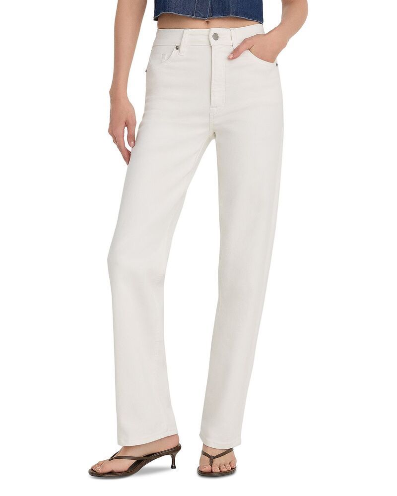 グッドアメリカン レディース ボトムス デニムパンツ ジーンズ Good American Good High Rise True Straight Jeans in White001