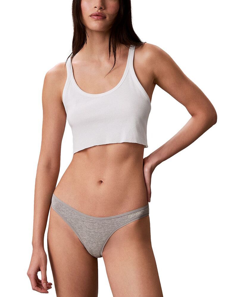 カルバンクライン レディース アンダーウェア パンツ Calvin Klein Ideal Bikini Grey Heather グレー