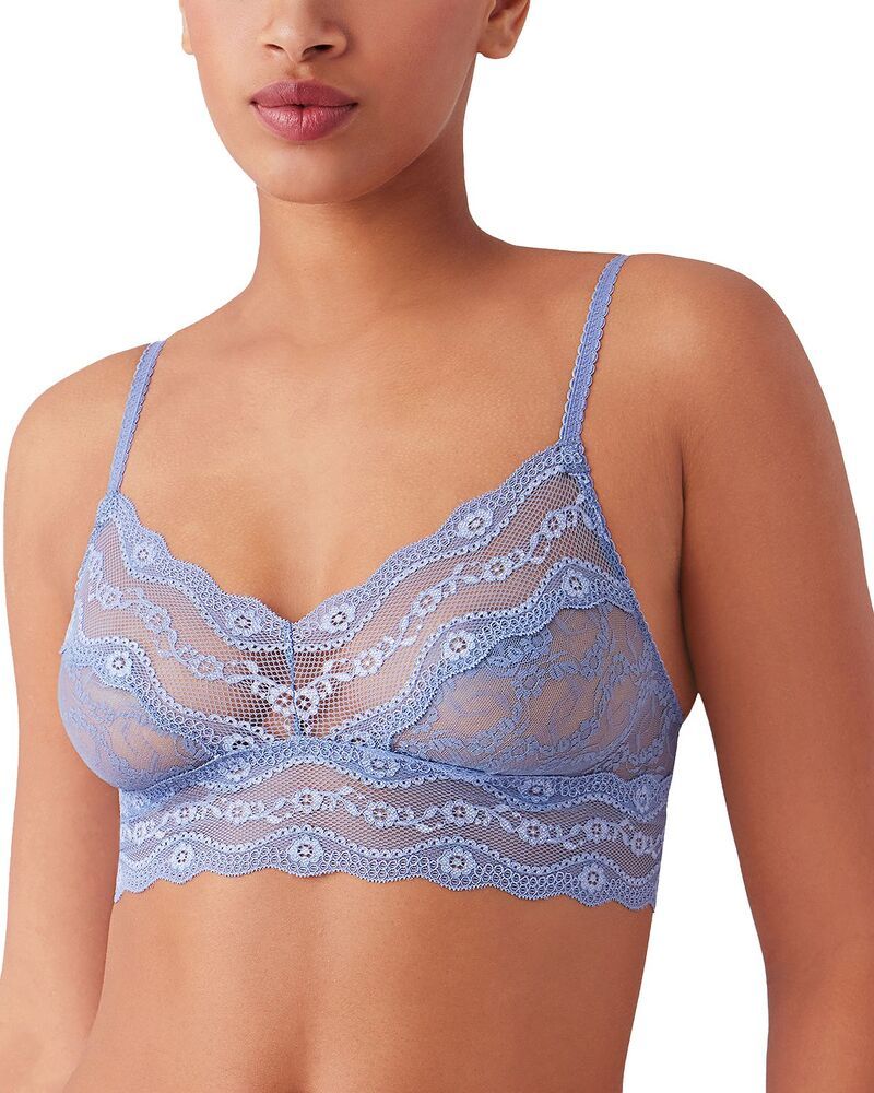 ビーテンプティッド レディース アンダーウェア ブラジャー レース btemptd by Wacoalace Kiss Bralette Country Blue ブルー
