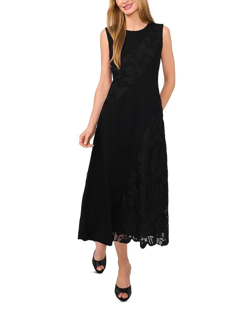テッドベーカー レディース トップス ワンピース ミディ ノースリーブ レース Ted Baker Sleeveless Lace Midi Dress Rich Black ブラック