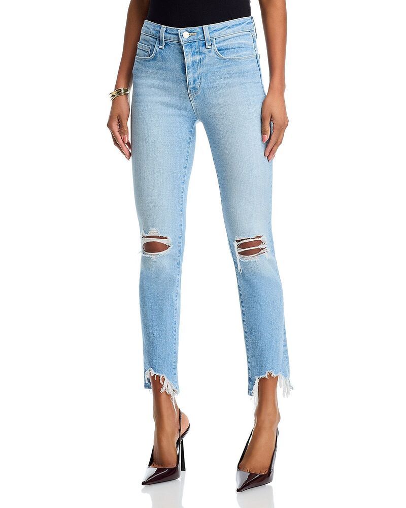 ラジャンス レディース ボトムス デニムパンツ ジーンズ LAGENCE High Line High Rise Skinny Jeans in Rosedale Destruct Rosedale Destruct