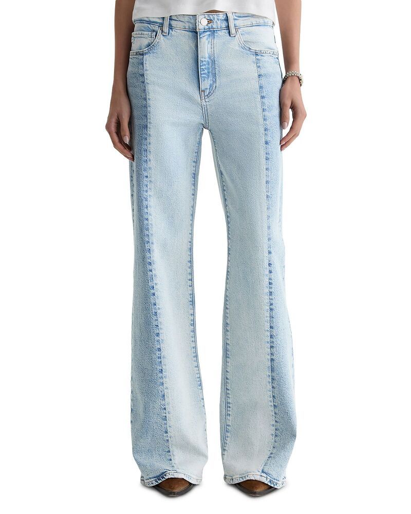 エージー レディース ボトムス デニムパンツ ワイドレッグ ジーンズ AG Saige Mid Rise Wide Leg Jeans in Solar Flare Solar Flare