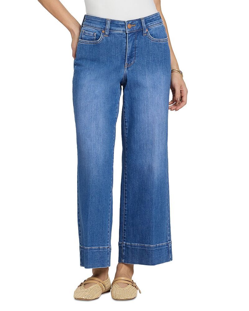 エヌワイディージェイ レディース ボトムス デニムパンツ ワイドレッグ アンクル ジーンズ NYDJ Teresa High Rise Wide Leg Ankle Jeans Paradise Blue Paradise ブルー