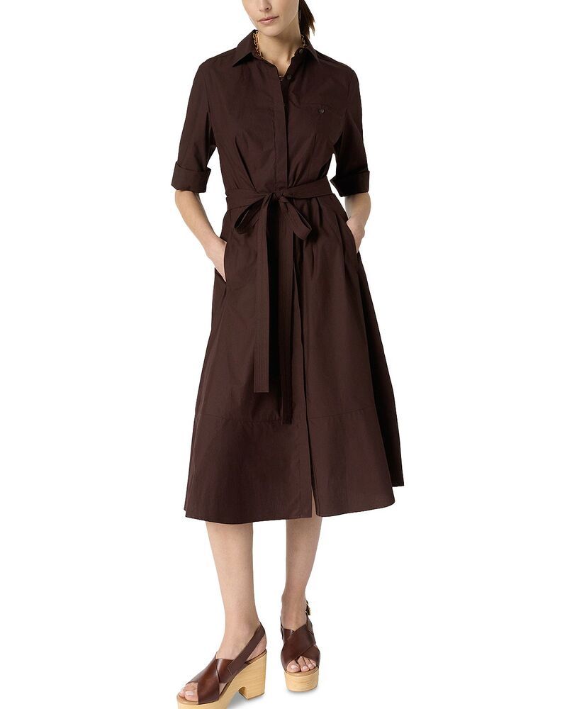 ジェラルド・ダレル レディース トップス シャツ Gerardarel Rana Belted Shirtdress Brown ブラウン