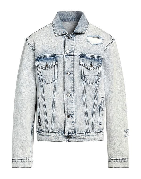 エムエスジイエム メンズ アウター ジャケット・ブルゾン MSGM デニムブルゾン Blue ブルー