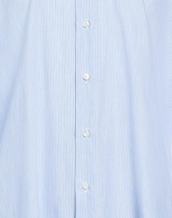 バルバナポリ メンズ トップス シャツ BARBA Napoli ストライプ柄シャツ Blue Gray グレー