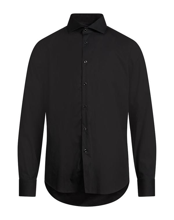 マニュエル リッツ メンズ トップス シャツ MANUEL RITZ 無地シャツ Black ブラック