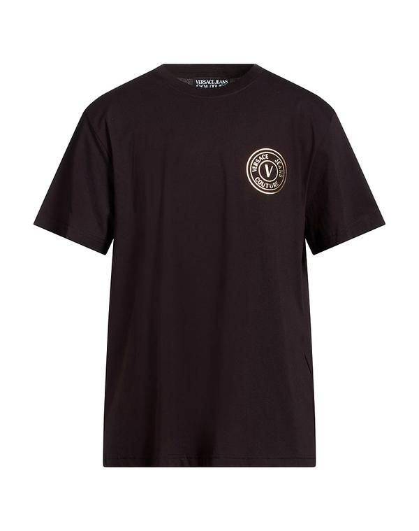 ヴェルサーチ メンズ トップス Tシャツ VERSACE JEANS COUTURE Ｔシャツ Black ブラック