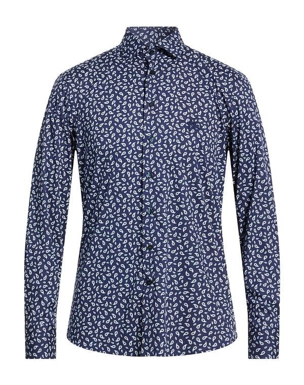 エトロ メンズ トップス シャツ ETRO 柄入りシャツ Navy ネイビー