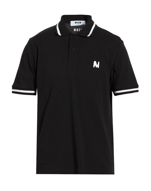 エムエスジイエム メンズ トップス ポロシャツ MSGM ポロシャツ Black ブラック