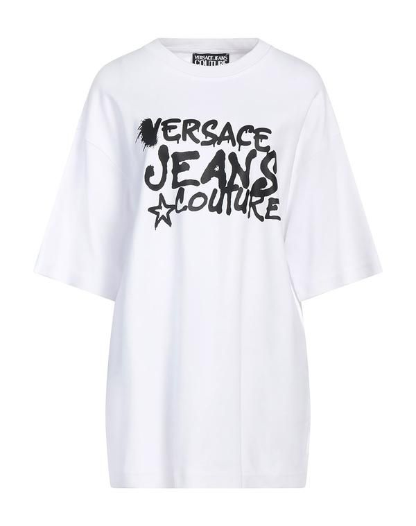 ヴェルサーチ メンズ トップス Tシャツ VERSACE JEANS COUTURE Ｔシャツ White ホワイト