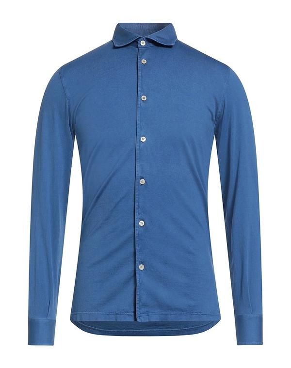 フェデーリ メンズ トップス シャツ FEDELI 無地シャツ Blue ブルー