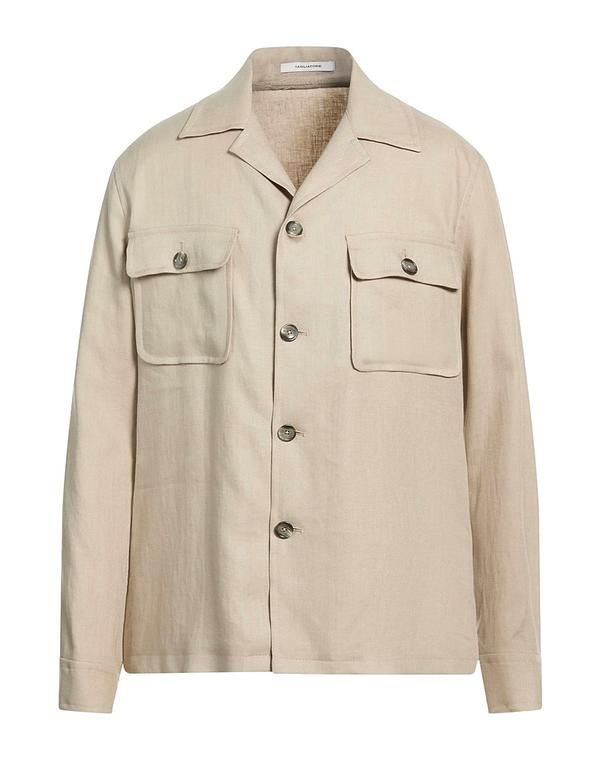 タリアトーレ メンズ トップス シャツ TAGLIATORE リネンシャツ Sand サンド