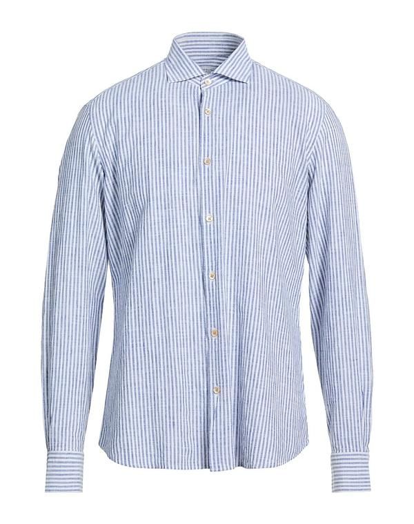 ボリオリ メンズ トップス シャツ BOGLIOLI ストライプ柄シャツ Azure Blue ブルー 40,170円