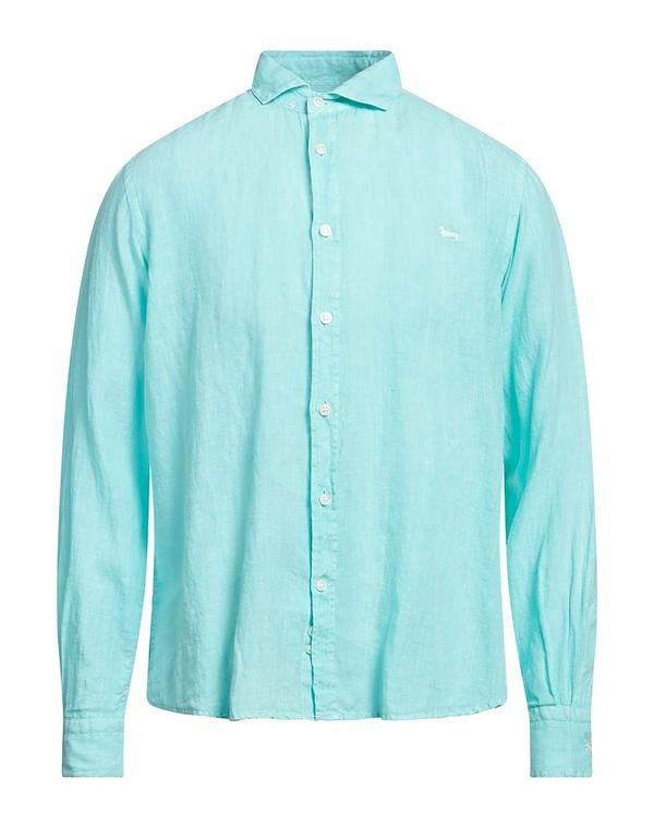 ハーモント ブレイン メンズ トップス シャツ HARMONT BLAINE 無地シャツ Turquoise Blue ブルー の商品写真
