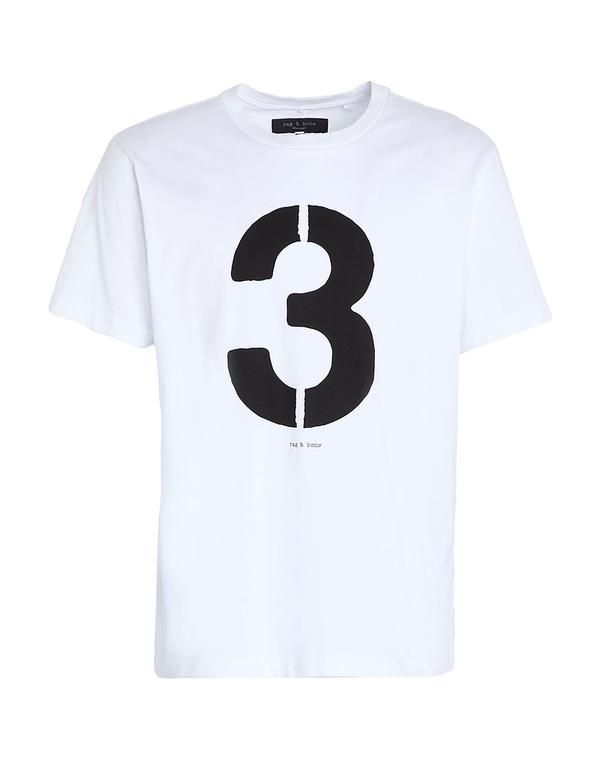ラグアンドボーン メンズ トップス Tシャツ RAG BONE Ｔシャツ White ホワイト