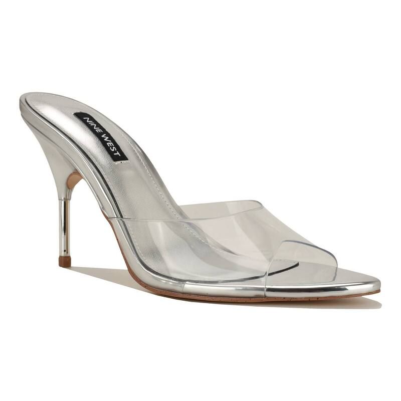 ナインウェスト レディース シューズ パンプス サンダル Nine West Vella Womens Pointy Toe SlipOn Dressandals Clear