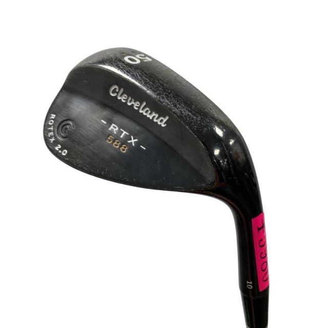 【中古】 クリーブランド Cleveland 588 RTX 2.0 ブラックサテン 50°/10° ウェッジ WG Dynamic Gold (フレックスS) メンズ 男性用 右利き 右用 Cランク ゴルフクラブ