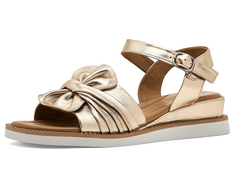 ミズムーズ レディース シューズ ヒール サンダル Miz Mooz Ever Wedge Sandals Gold ゴールド