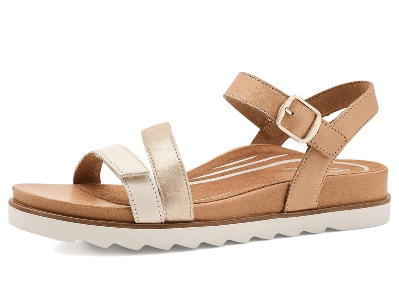 エイトレックス レディース シューズ ヒール プラットフォーム サンダル Aetrex Cass Platform Sandals Champagne Multi シャンパン