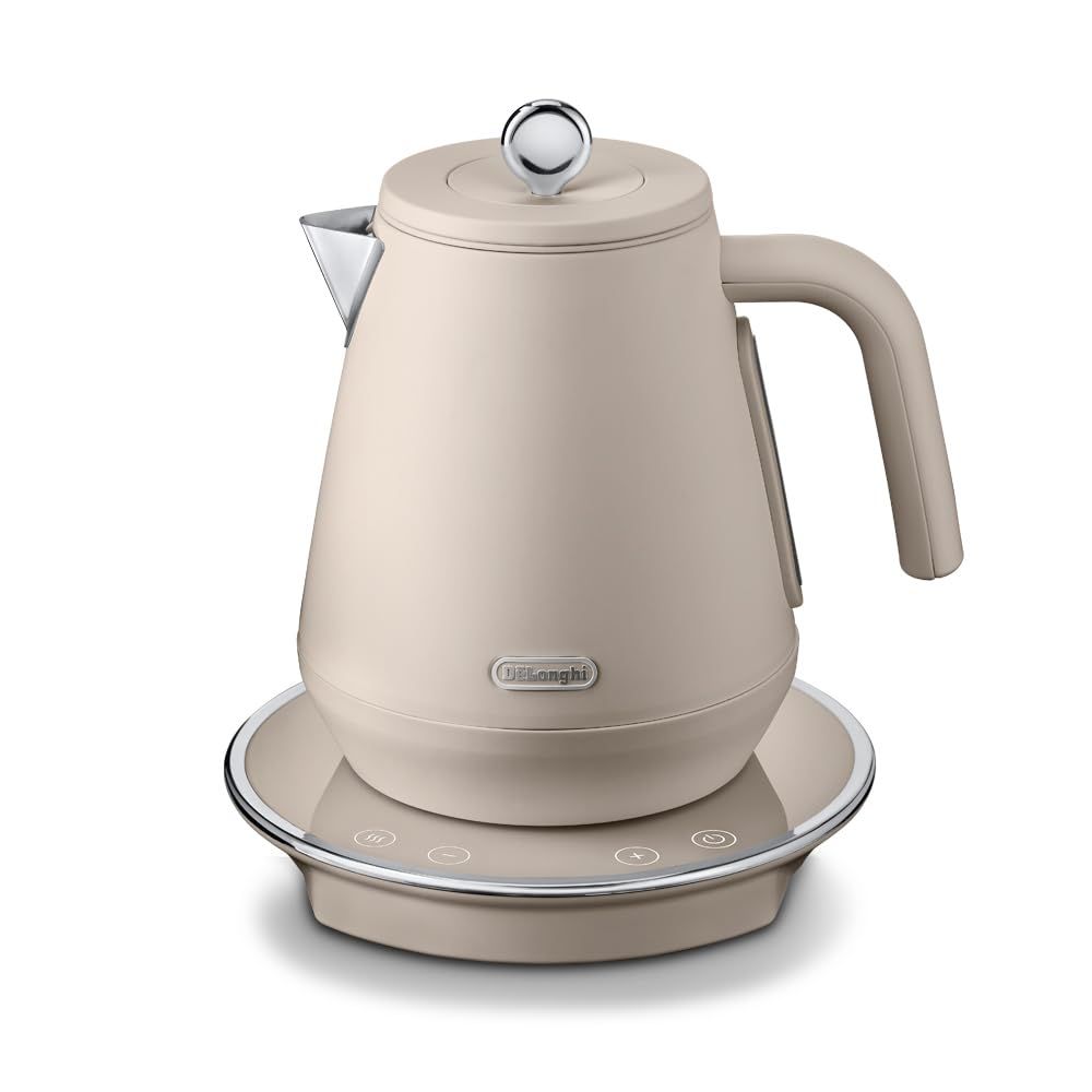 新品 De'Longhi (デロンギ) 電気ケトル エクレティカ KBY1210J-BG 温度調整機能付き