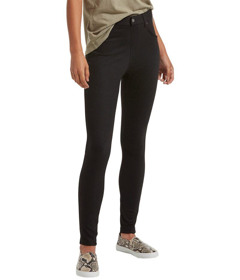 ヒュー レディース ボトムス デニムパンツ レギンス ハイウエスト HUE HighWaist Ultra Soft Denim Leggings Black ブラック