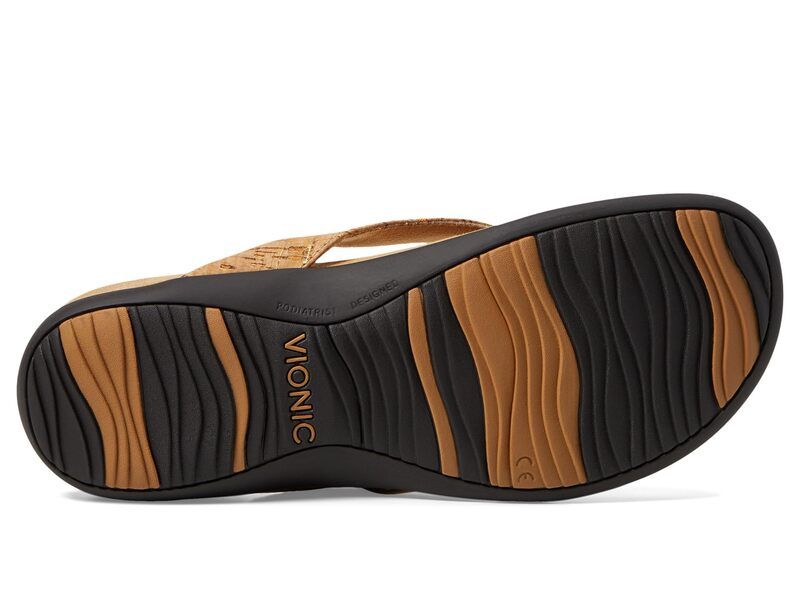 バイオニック レディース シューズ サンダル VIONIC Bella II Gold Cork ゴールド
