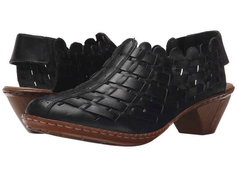 リーカー レディース シューズ ヒール Rieker 46778 Sina 78 NeroBlack ブラック