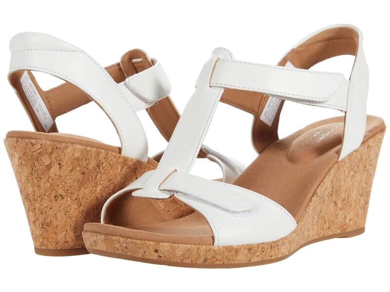 ロックポート レディース シューズ ヒール Rockport Blanca T Strap White ホワイト