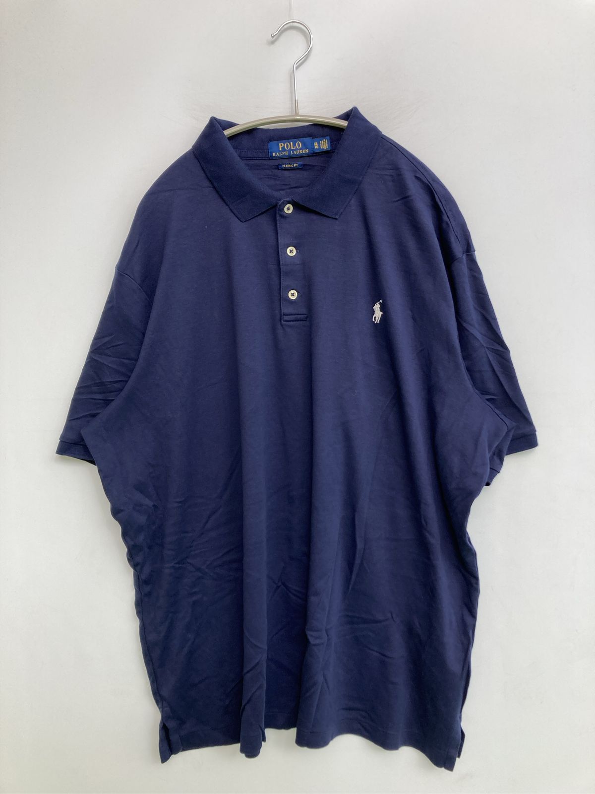 Polo Ralph Lauren ポロラルフローレン ポロシャツ XL ネイビー 無地 