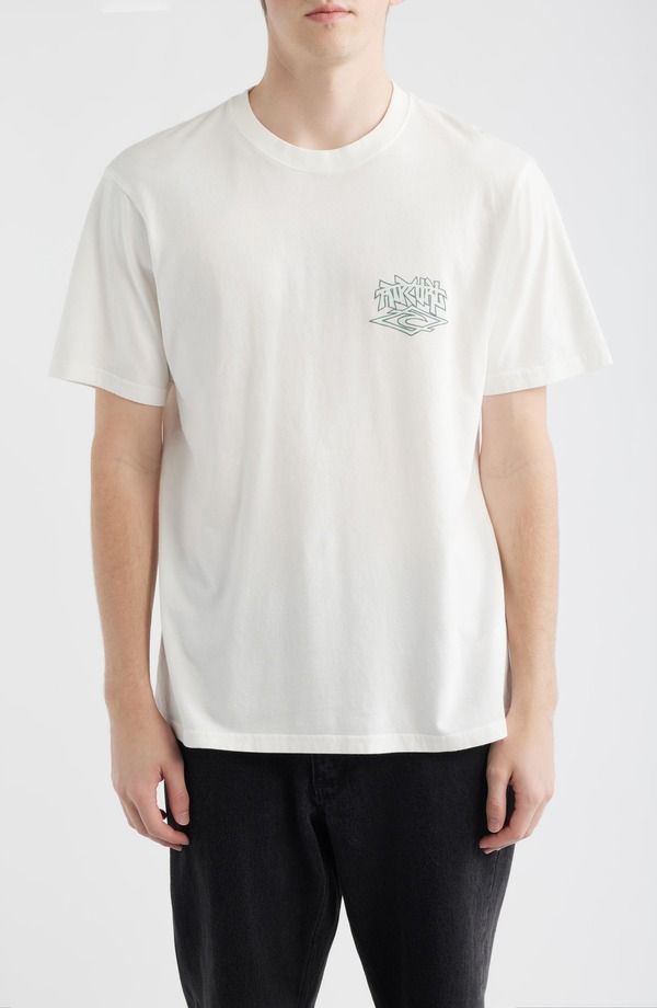 リップカール メンズ トップス Tシャツ コットン グラフィック Rip Curliquid Trips Arch Cotton Graphic TShirt Bone