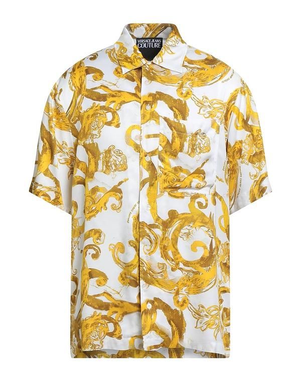 ヴェルサーチ メンズ トップス シャツ VERSACE JEANS COUTURE Mustard マスタード