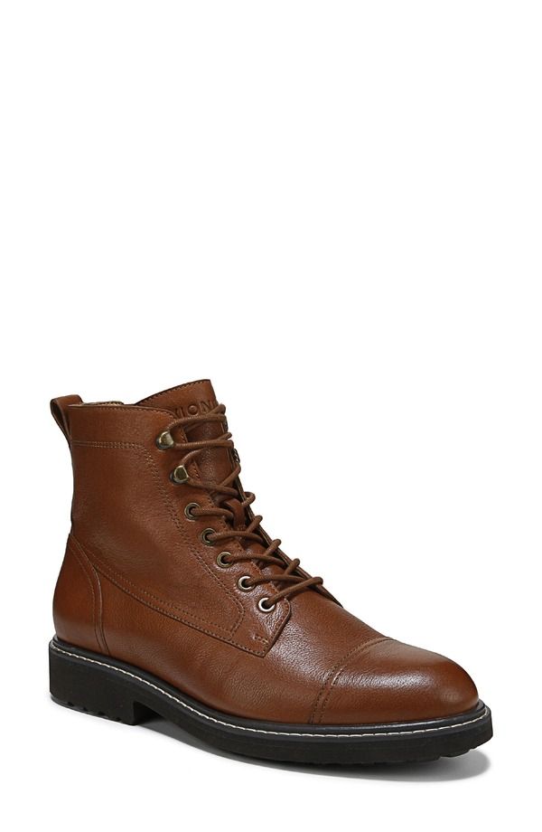バイオニック メンズ シューズ ブーツ・レインブーツ レース Vionic Livermore Waterepellent LaceUp Bootie Tan Leather タン