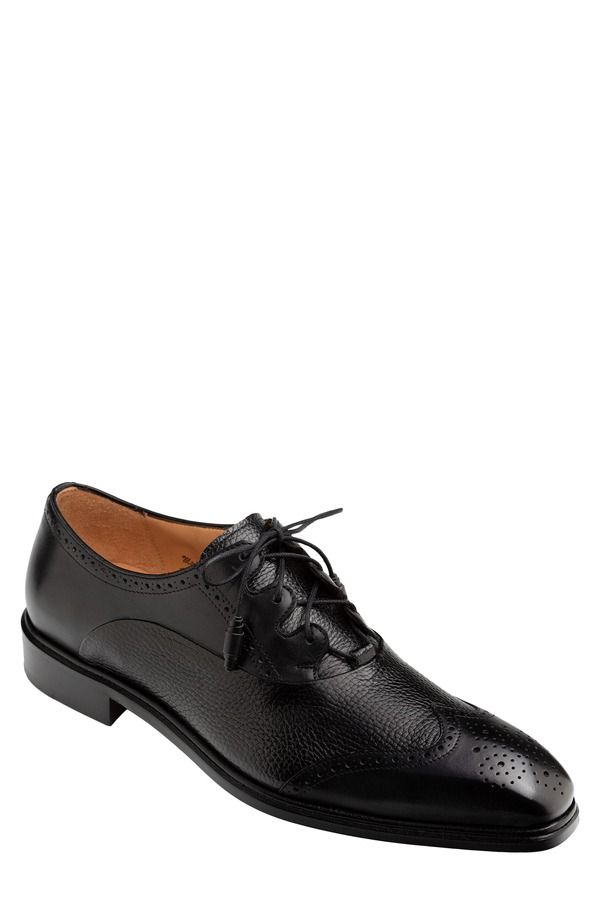 メズラン メンズ シューズ オックスフォード ウィングチップ Mezlanord Wingtip Oxford Black ブラック