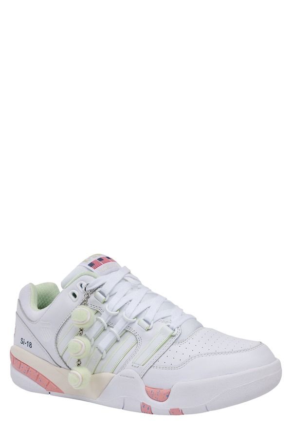 ケースイス メンズ シューズ スニーカー KSwiss Brocky Marciano Si18 International Sneaker White Pink Lemonade ホワイト
