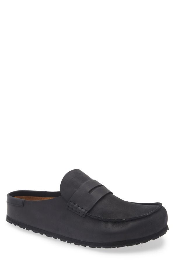 ビルケンシュトック メンズ シューズ スリッポン・ローファー Birkenstock Naples Loafer Clog Black ブラック