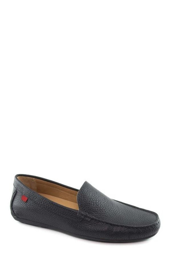 マークジョセフニューヨーク メンズ シューズ スリッポン・ローファー レザー Marc Joseph New York Broadway Leather Venetian Driver Loafer Black Grainy ブラック