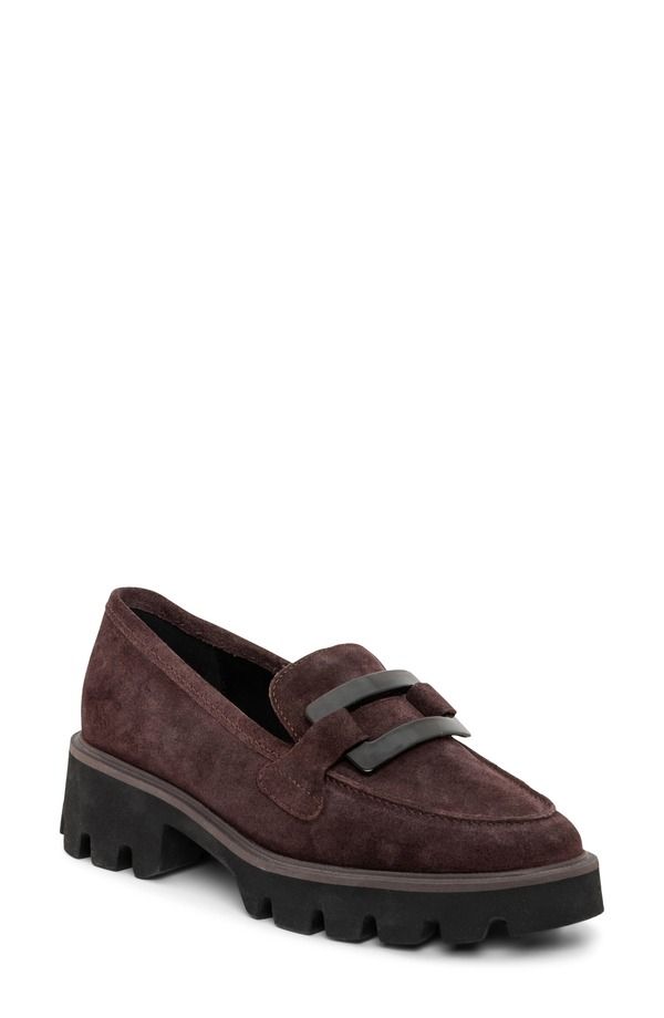 アラ レディース シューズ スリッポン・ローファー プラットフォーム ara Oleander Platform Loafer Amarone