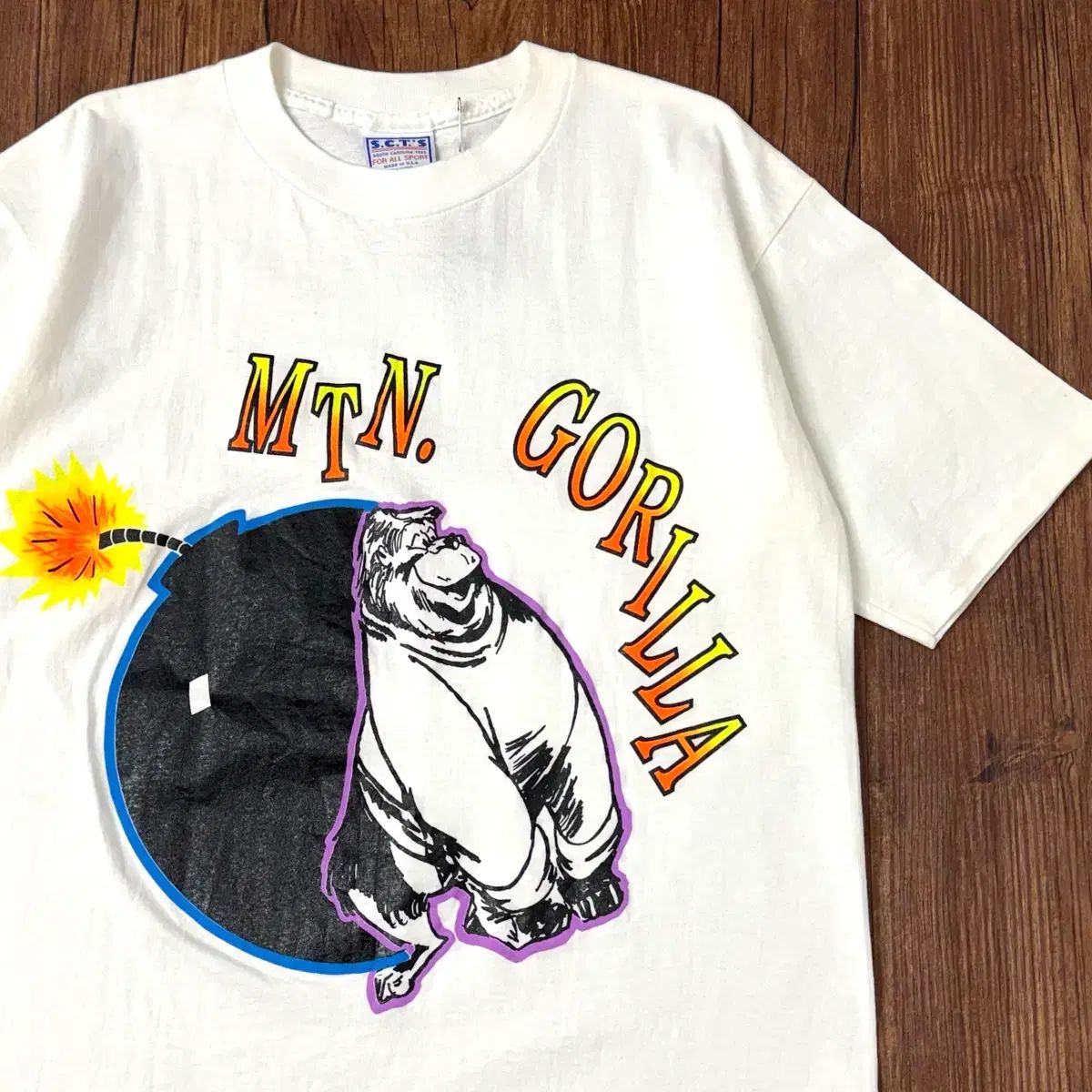 90s アメリカンヴィンテージ ゴーリラ シングルステッチ 半袖Tシャツ