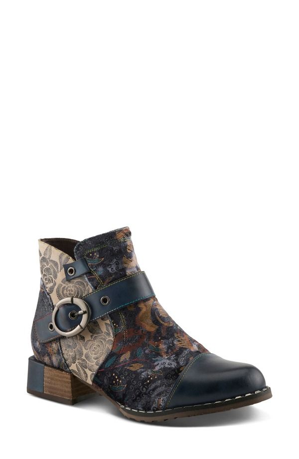 スプリングステップ レディース シューズ ブーツ・レインブーツ LArtiste by Spring Step Sipperbootie Navy Multi ネイビー