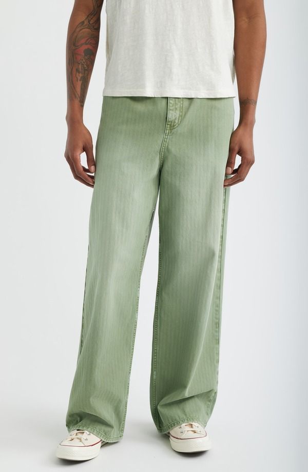 エルウッド メンズ ボトムス カジュアルパンツ Elwood Archive Herringbone Twill Pants Terrain