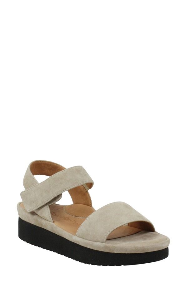ラモールドピード レディース シューズ サンダル プラットフォーム LAmour des Pieds Abrilla Platform Sandal Taupe Suede トープ