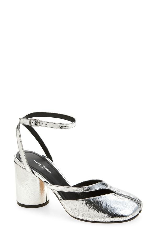 マルタンマルジェラ レディース シューズ パンプス トール アンクル Maison Margiela Tabi Metallic Ankle Strapump Metallic Silver シルバー