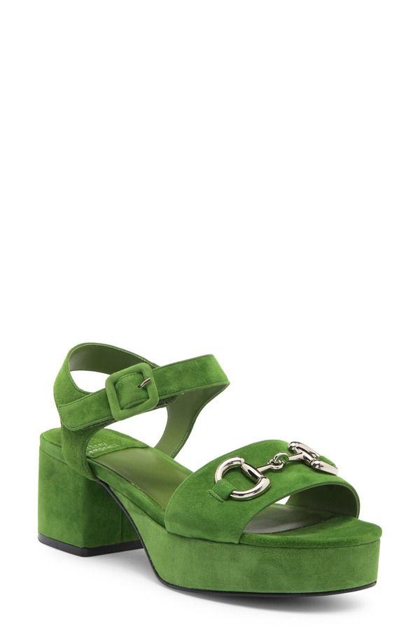 ジェフリー キャンベル レディース シューズ サンダル プラットフォーム Jeffrey Campbell Timeless 2 Platform Sandal Green Suede Silver グリーン